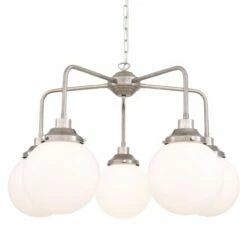 Rome Mid-Century Single Tier Globe Chandelier, Five-Light -Home-Lighting Sale mlf318op 3
