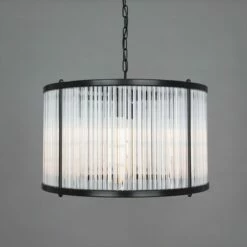 Caledon Grand Chandelier With Glass Rods
