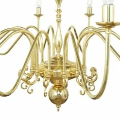 Flemish Candle-Style Brass Two-Tier Chandelier, 20-Light -Home-Lighting Sale mlf323 2