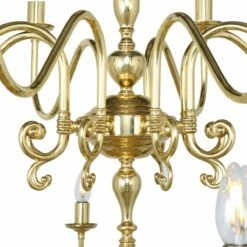 Flemish Candle-Style Brass Two-Tier Chandelier, 20-Light -Home-Lighting Sale mlf323 5