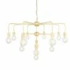 Pisa Three-Tier Bare Bulb Brass Chandelier, 13-Light -Home-Lighting Sale mlf328polbrs