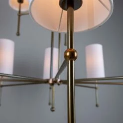 Arizona Modern Brass Two-Tier Chandelier, 12-Arm -Home-Lighting Sale mlf342antbrs 11