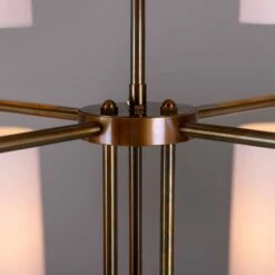 Arizona Modern Brass Two-Tier Chandelier, 12-Arm -Home-Lighting Sale mlf342antbrs 7