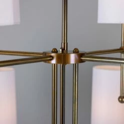 Arizona Modern Brass Two-Tier Chandelier, 12-Arm -Home-Lighting Sale mlf342antbrs 8