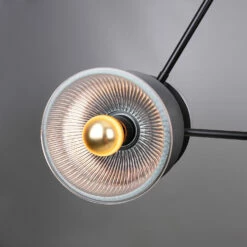 Eclipse Brass And Holophane Glass Dish Chandelier -Home-Lighting Sale mlf346pcmbk 3