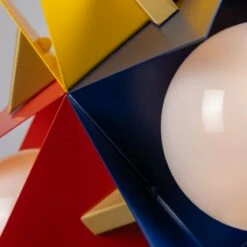 Bisbee Multicoloured Avant-garde Chandelier With Opal Glass Globes, Six-Light -Home-Lighting Sale mlf355multi 13