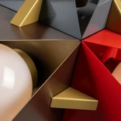 Bisbee Multicoloured Avant-garde Chandelier With Opal Glass Globes, Six-Light -Home-Lighting Sale mlf355multi 14