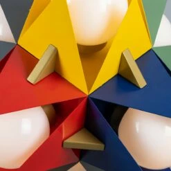 Bisbee Multicoloured Avant-garde Chandelier With Opal Glass Globes, Six-Light -Home-Lighting Sale mlf355multi 7