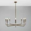 Irvine Modern Brass Chandelier, Eight-Light 2 Irvine Modern Brass Chandelier, Eight-Light -Home-Lighting Sale mlf357antbrs