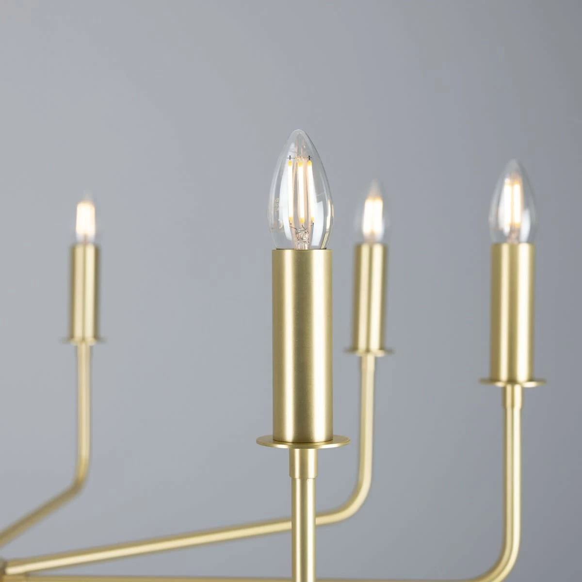 Irvine Modern Brass Chandelier, Eight-Light 20 Irvine Modern Brass Chandelier, Eight-Light - Image 19