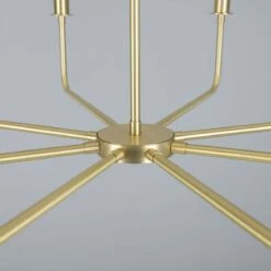 Irvine Modern Brass Chandelier, Eight-Light 40 Irvine Modern Brass Chandelier, Eight-Light -Home-Lighting Sale mlf357satbrs 7