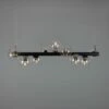 Moriarty Linear Island Pendant Light, Nine-Light -Home-Lighting Sale mlf358pcmbkantbrscl