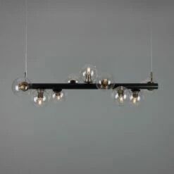 Moriarty Linear Island Pendant Light, Nine-Light