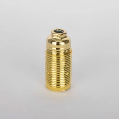 E14 Small Edison Screw Brass Lamp Holder With 0.4" Entry