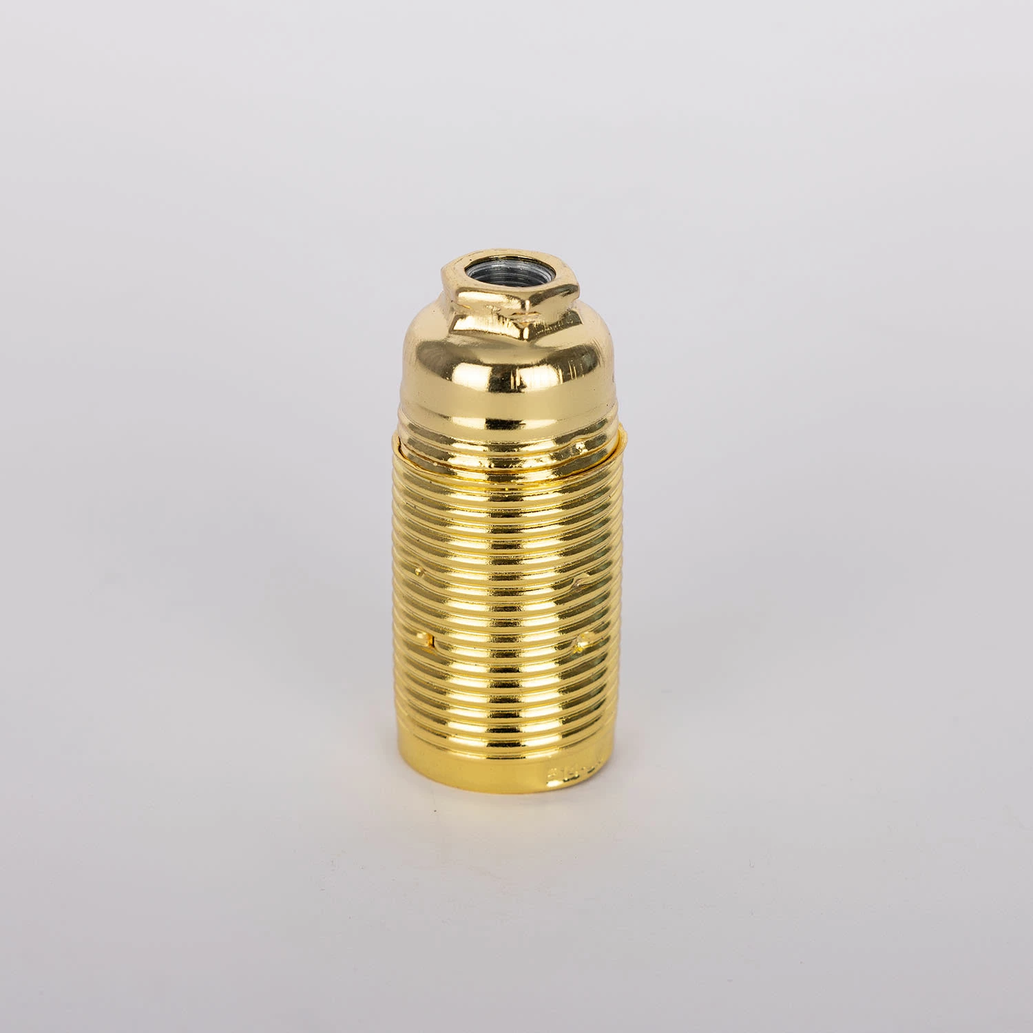 E14 Small Edison Screw Brass Lamp Holder With 0.4" Entry 3 E14 Small Edison Screw Brass Lamp Holder With 0.4" Entry