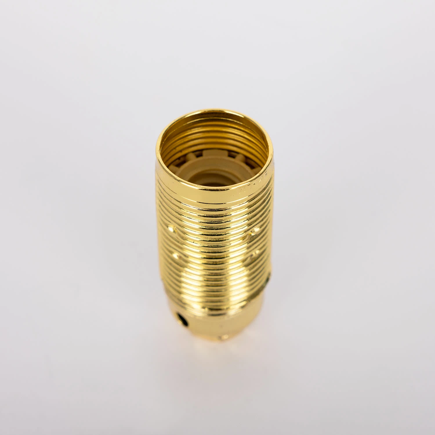 E14 Small Edison Screw Brass Lamp Holder With 0.4" Entry 4 E14 Small Edison Screw Brass Lamp Holder With 0.4" Entry - Image 2