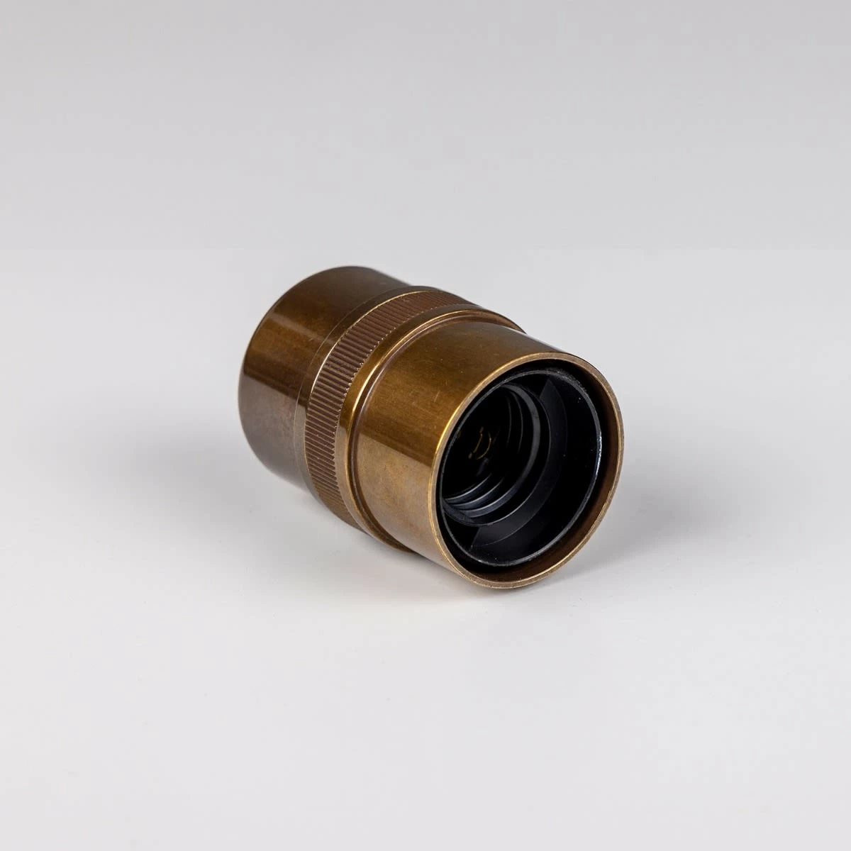 Modern Brass Lamp Holder With Cord Grip E26 5 Modern Brass Lamp Holder With Cord Grip E26 - Image 3