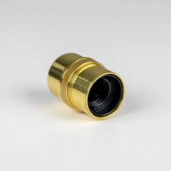 Modern Brass Lamp Holder With Cord Grip E26 23 Modern Brass Lamp Holder With Cord Grip E26 -Home-Lighting Sale mlh032polbrs 1