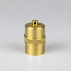 Modern Brass Lamp Holder With Cord Grip E26 24 Modern Brass Lamp Holder With Cord Grip E26 -Home-Lighting Sale mlh032satbrs