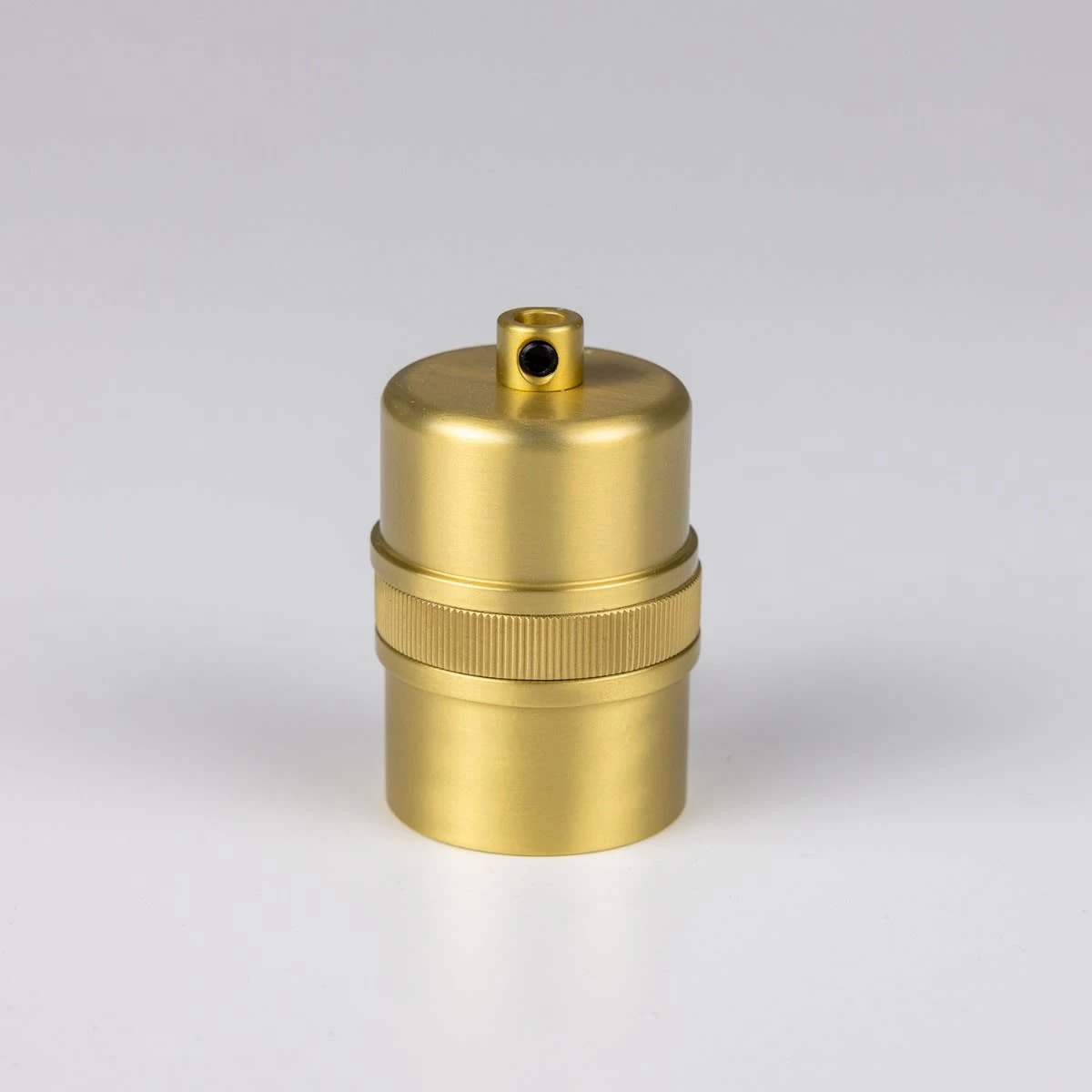 Modern Brass Lamp Holder With Cord Grip E26 10 Modern Brass Lamp Holder With Cord Grip E26 - Image 8
