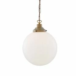 Yerevan Opal Glass Globe Pendant Light 11.8"