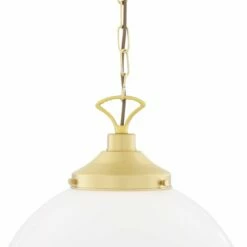 Yerevan Opal Glass Globe Pendant Light 15.7" -Home-Lighting Sale mlp012satbrs 3