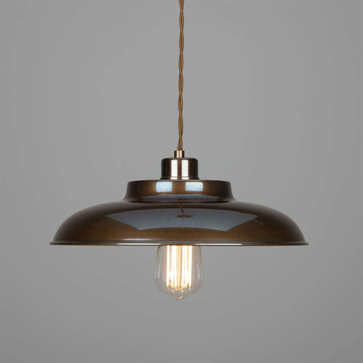 Telal Industrial Factory Pendant Light 12.6" 3 Telal Industrial Factory Pendant Light 12.6"
