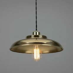 Telal Industrial Factory Pendant Light 12.6" 21 Telal Industrial Factory Pendant Light 12.6" -Home-Lighting Sale mlp193polbrs 1