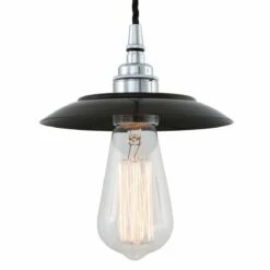 Reznor Industrial Brass Pendant Light -Home-Lighting Sale mlp250pcblk 1