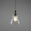 Lyx Clear Glass Cone Pendant Light 7" -Home-Lighting Sale mlp251antbrs 4