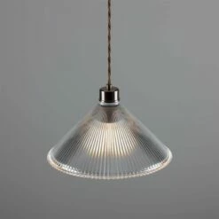 Rebell Prismatic Glass Pendant Light 11.8" -Home-Lighting Sale mlp253antbrs 2