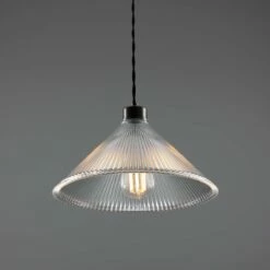 Rebell Prismatic Glass Pendant Light 11.8" -Home-Lighting Sale mlp253antslv 1
