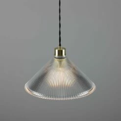 Rebell Prismatic Glass Pendant Light 11.8" -Home-Lighting Sale mlp253polbrs 2