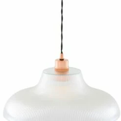 Mono Vintage Railway Glass Pendant Light 15.7" -Home-Lighting Sale mlp255polcop 3