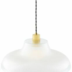 Mono Vintage Railway Glass Pendant Light 15.7" -Home-Lighting Sale mlp255satbrs 3