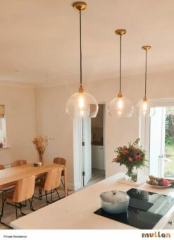 Eden Clear Open Glass Globe Pendant Light 9.8" -Home-Lighting Sale mlp266 eden pendant royalty free 9