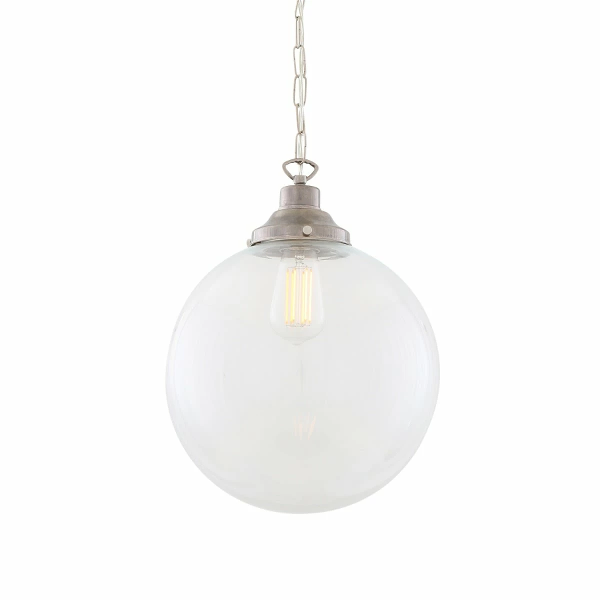 Riad Clear Glass Globe Pendant Light 11.8" 4 Riad Clear Glass Globe Pendant Light 11.8" - Image 2