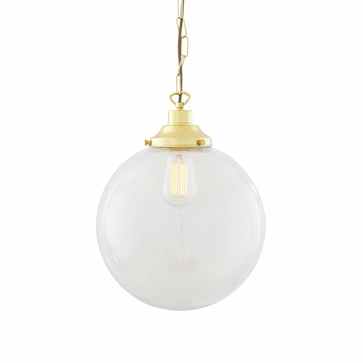 Riad Clear Glass Globe Pendant Light 11.8" 7 Riad Clear Glass Globe Pendant Light 11.8" - Image 5