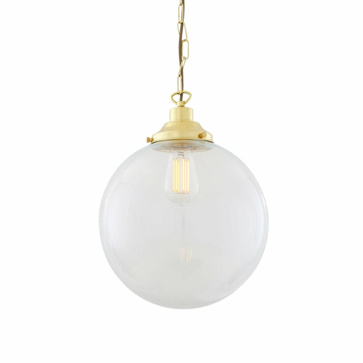 Riad Clear Glass Globe Pendant Light 11.8" 8 Riad Clear Glass Globe Pendant Light 11.8" - Image 6