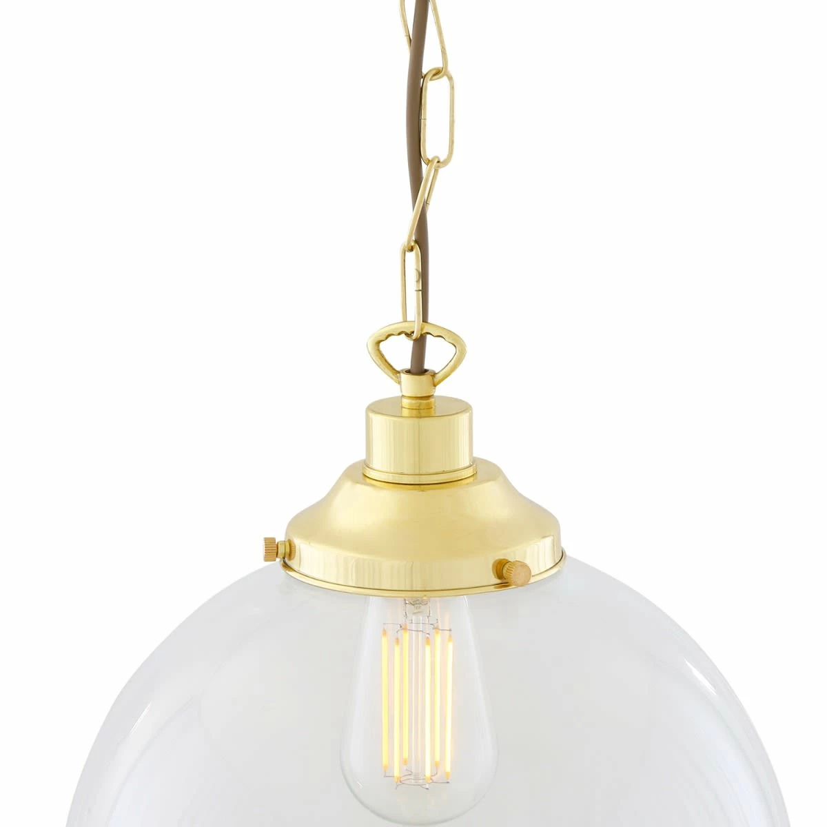 Riad Clear Glass Globe Pendant Light 11.8" 10 Riad Clear Glass Globe Pendant Light 11.8" - Image 8