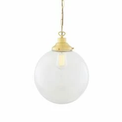 Riad Clear Glass Globe Pendant Light 11.8" 23 Riad Clear Glass Globe Pendant Light 11.8" -Home-Lighting Sale mlp267satbrs