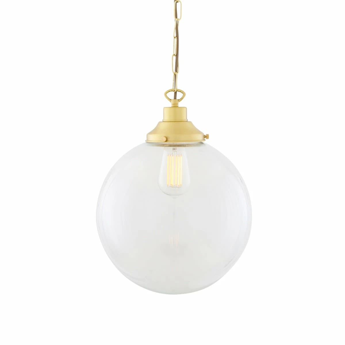 Riad Clear Glass Globe Pendant Light 11.8" 11 Riad Clear Glass Globe Pendant Light 11.8" - Image 9