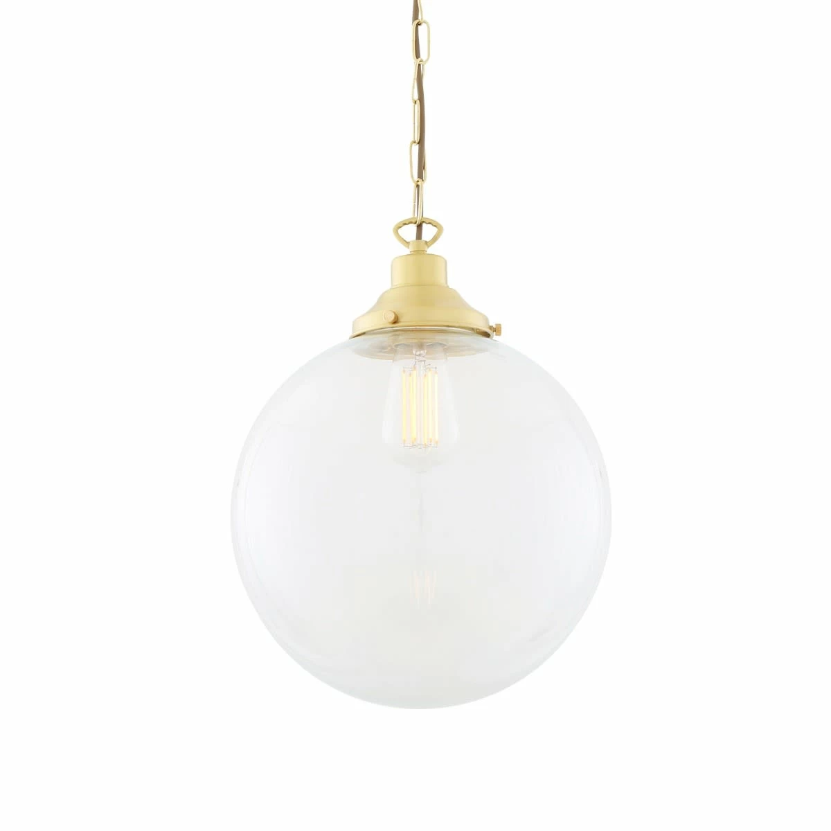 Riad Clear Glass Globe Pendant Light 11.8" 12 Riad Clear Glass Globe Pendant Light 11.8" - Image 10