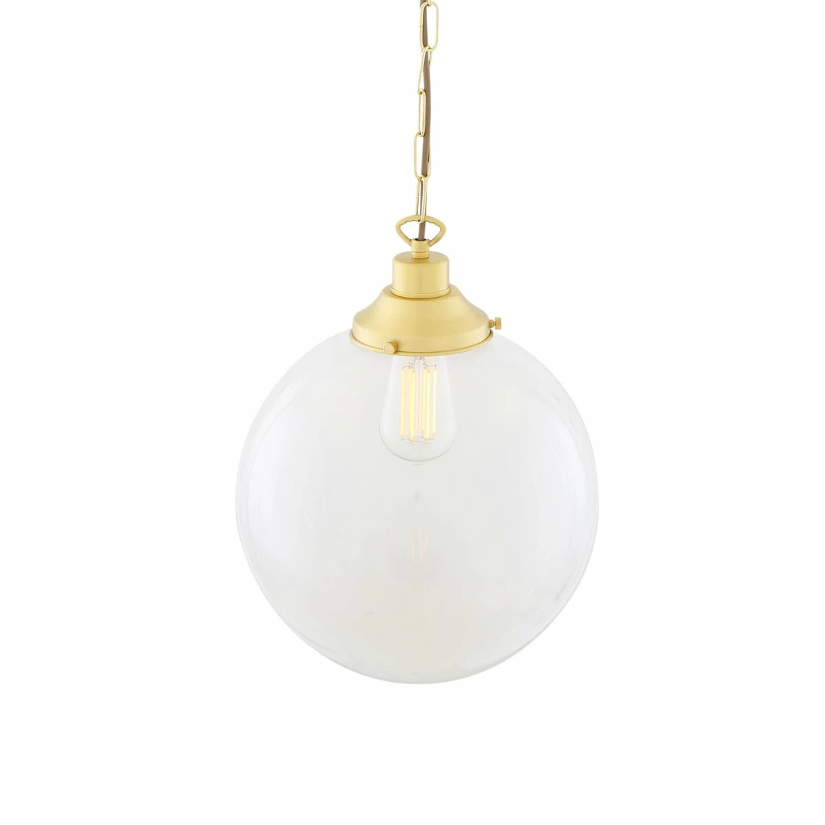 Riad Clear Glass Globe Pendant Light 11.8" 13 Riad Clear Glass Globe Pendant Light 11.8" - Image 11