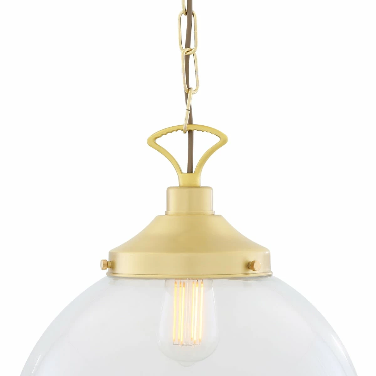 Riad Large Clear Glass Globe Pendant Light 13.8" 18 Riad Large Clear Glass Globe Pendant Light 13.8" - Image 16