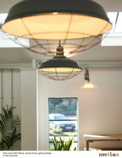 Cobal Large Industrial Cage Pendant Light 20.9" -Home-Lighting Sale mlp290 bespoke wall light jpld party at the mill cafe 1