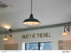 Cobal Large Industrial Cage Pendant Light 20.9" -Home-Lighting Sale mlp290 bespoke wall light jpld party at the mill cafe 4