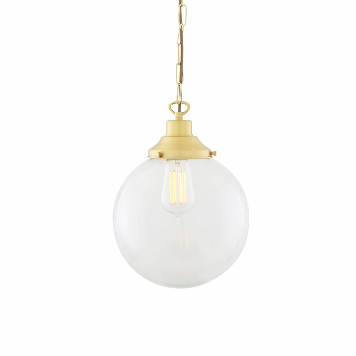 Riad Clear Glass Globe Pendant Light 25cm 12 Riad Clear Glass Globe Pendant Light 25cm - Image 10