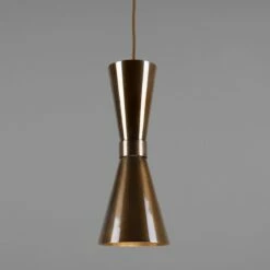 Amias Mid-Century Brass Pendant Light