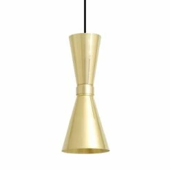 Amias Mid-Century Brass Pendant Light -Home-Lighting Sale mlp330polbrs